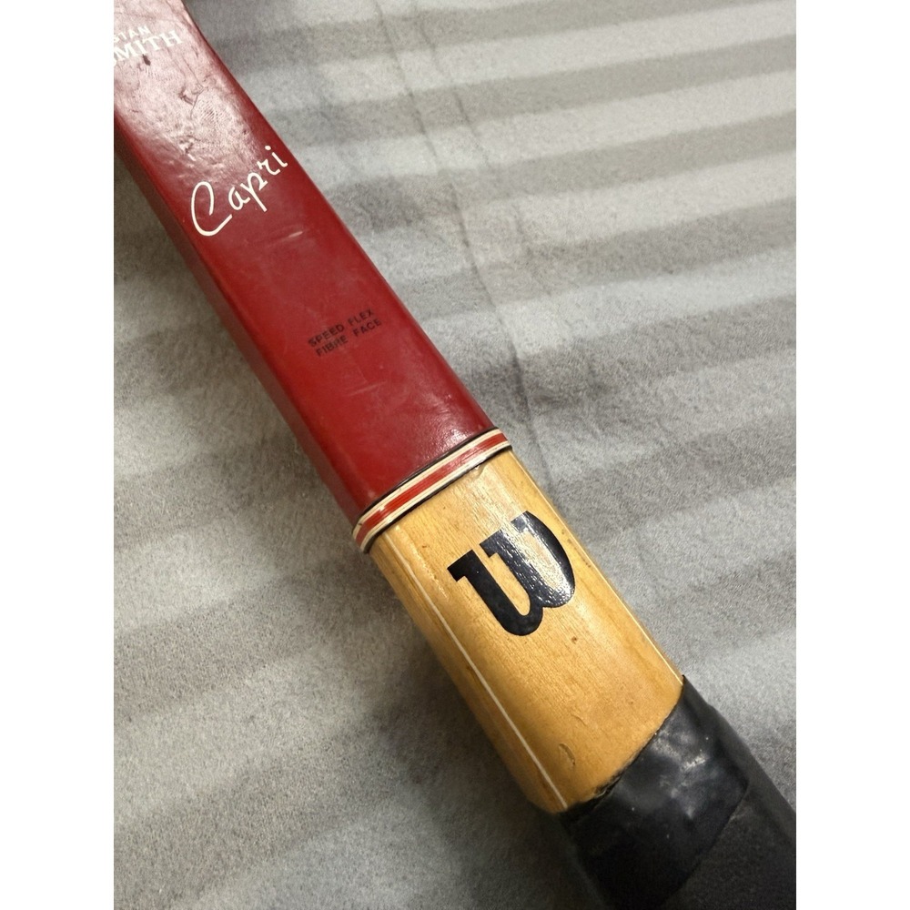 Vintage Wilson Stan Smith Capri Tennis Racket EUC With Dunhill Press RARE HTF - Picture 6 of 16